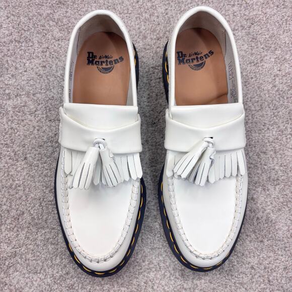 New! Dr. Marten Adrian Yellow Stitch Cashew colored Loafers size M8/W9 - Picture 7 of 7